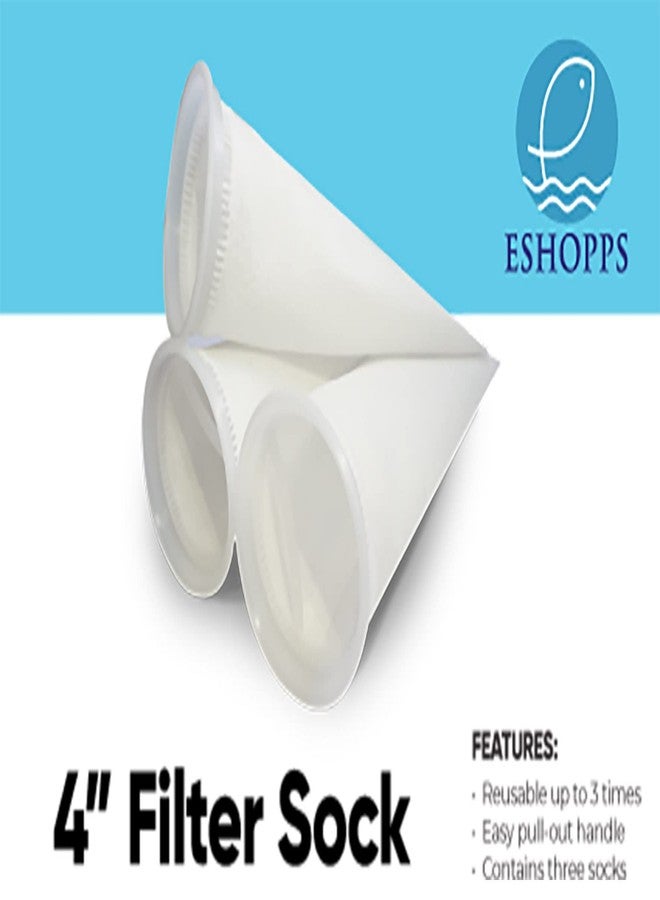 ESHOPPS 4" Filter Socks | 3 Pack | 300 Microns | Micron Bag | Filter Bag - Image 2